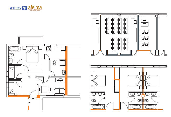 Muro divisorio (separación de diferentes unidades de uso)