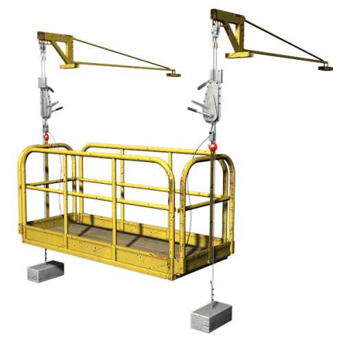 Plataforma suspendida de accionamiento manual Plataforma suspendida de accionamiento manual